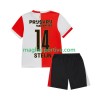 Completo Calcio Feyenoord Rotterdam Sem Steijn 14 Bambino Divisa Prima 2025-2026